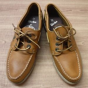 Roland Martin Brown Leather Flat Loafer Shoe